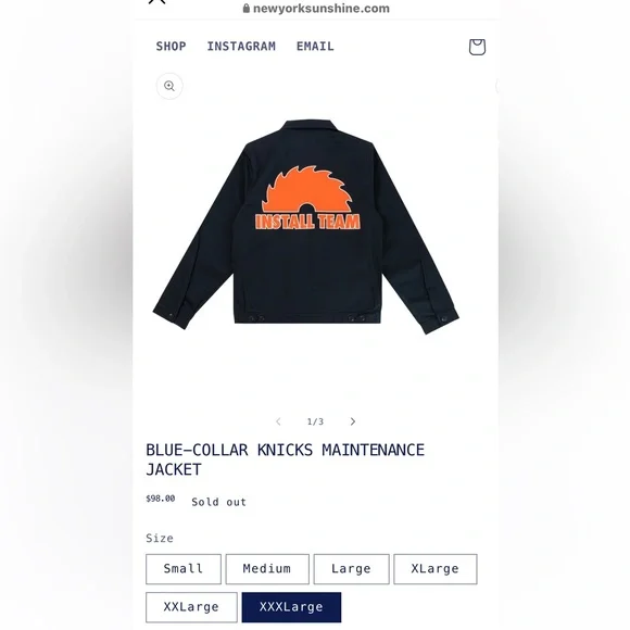 BLUE-COLLAR KNICKS MAINTENANCEJACKET